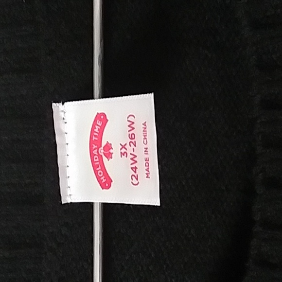 Merry Christmas Sweater Pullover Ugly Gaudy Metallic Fuzzy Contest Winner New 3X - Picture 7 of 12